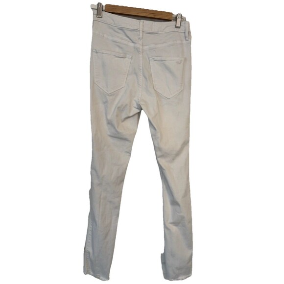 Hollister Junior Women W27/L28 5R Ultra High Rise White Jean Legging Distressed - Picture 2 of 6